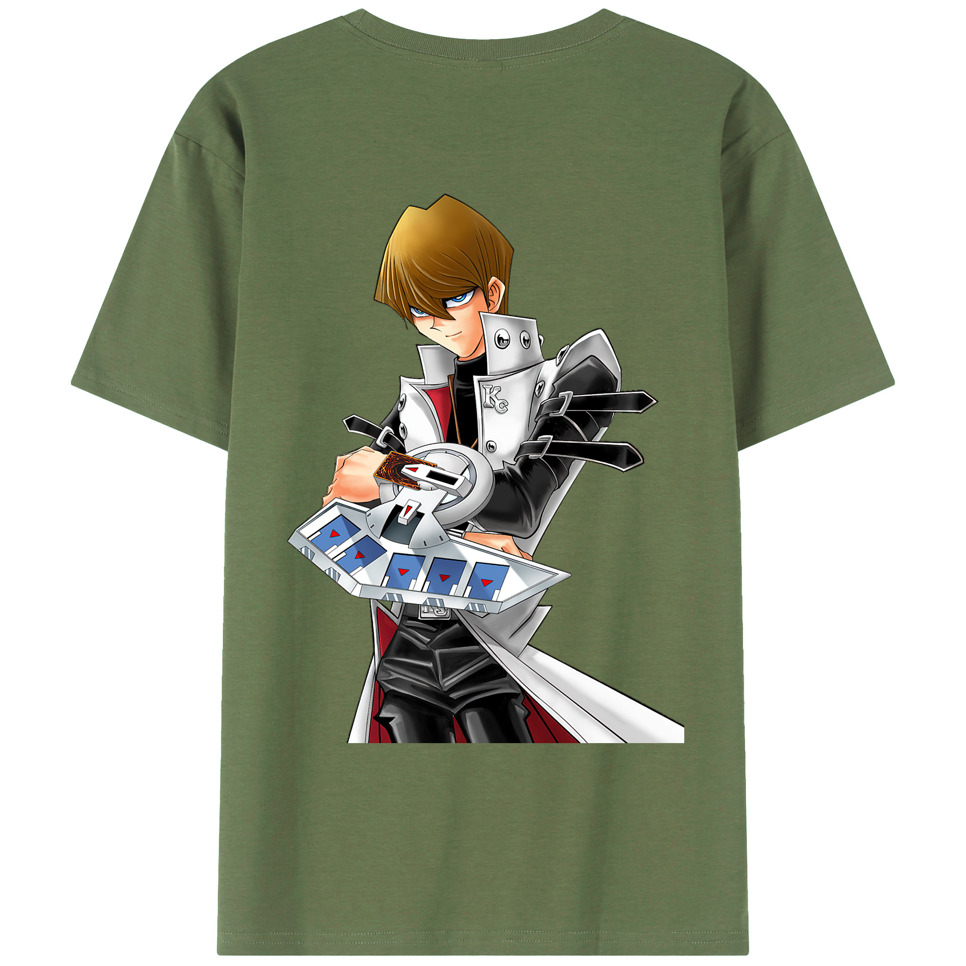 （画像用） 遊☆戯☆王 Yu-Gi-Oh! 綿100％ メンズ半袖Tシャツ（バックプリント） 通気性